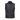 Heat Up men's heated vest, quilted black, front view on dark grey background