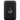 Heat Up black power bank with flame logo, front view on white background