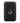 Heat Up black power bank with flame logo, front view on white background