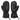 Heat Up Mountain heated mittens, back with zippered battery pocket and heat button, leather palm, on white background