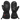 Heat Up Peak heated mittens, back with cuff strap and heat button, leather palm, on dark grey background